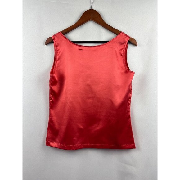 Simply Chloe Dao Womens Red Satin Tank Top XS - Picture 5 of 5